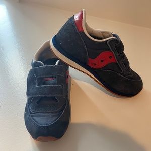 Toddler Saucony Jazz Retro Navy & Red Sneakers - Size 11.5W